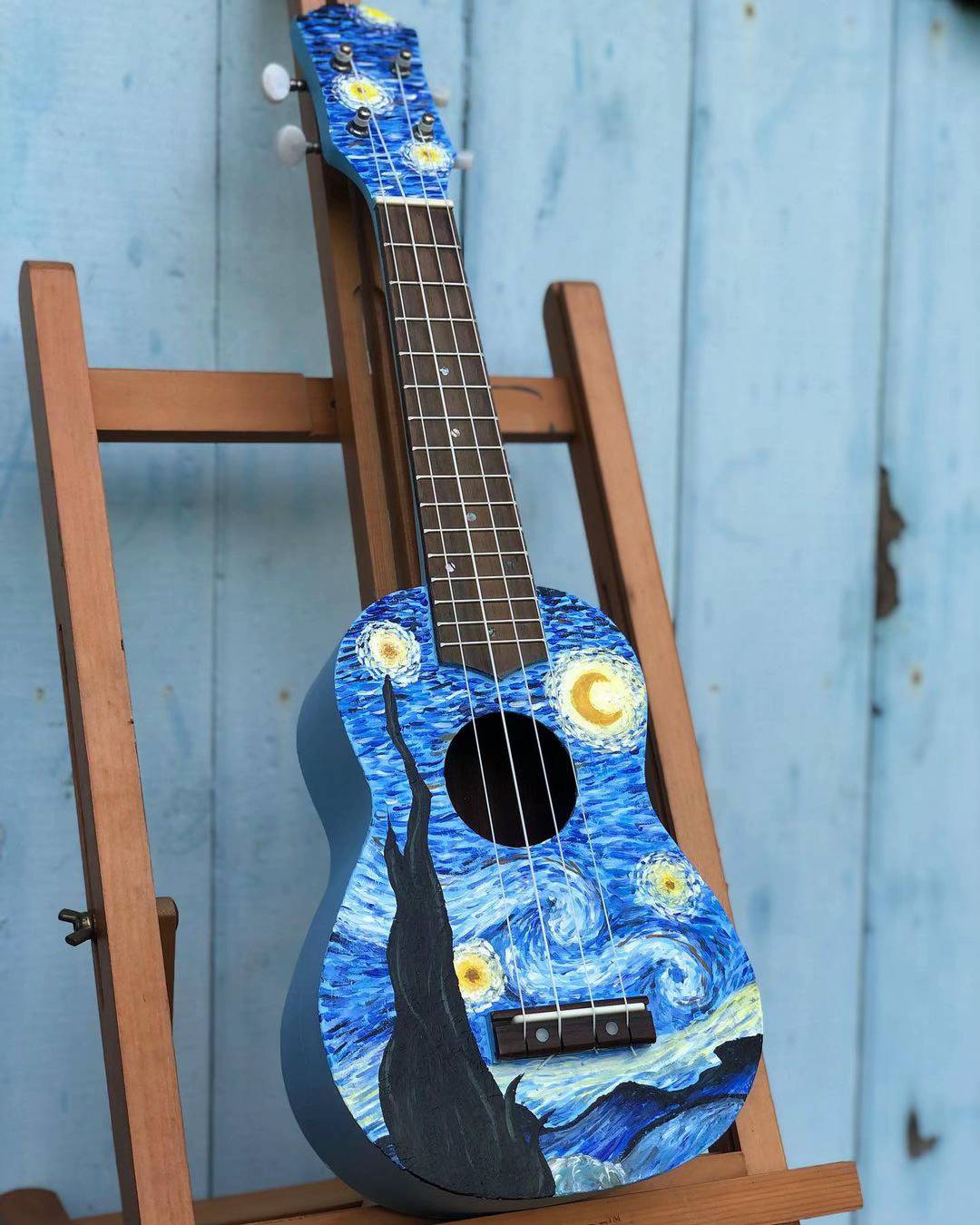 🎨 Custom Hand-Painted Ukulele Art