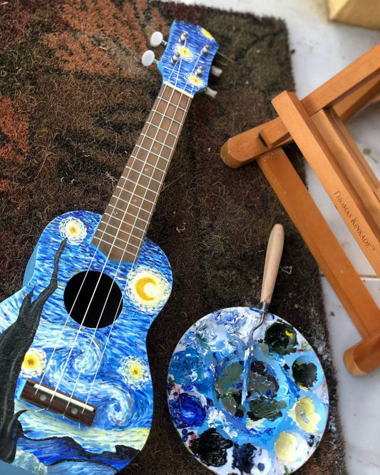 🎨 Custom Hand-Painted Ukulele Art